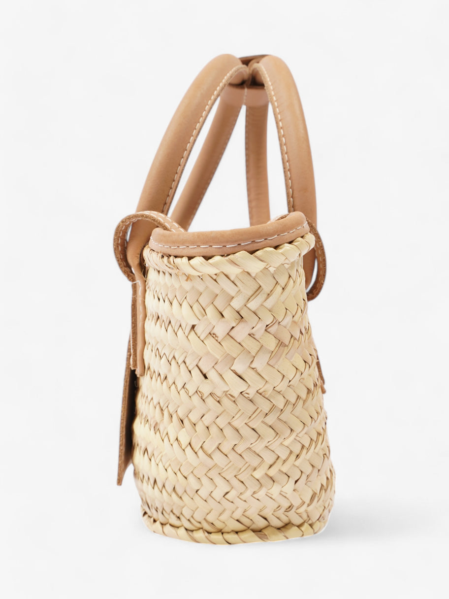 Jacquemus Le Panier Soli Tote Light Brown / Natural Raffia Petit Image 3