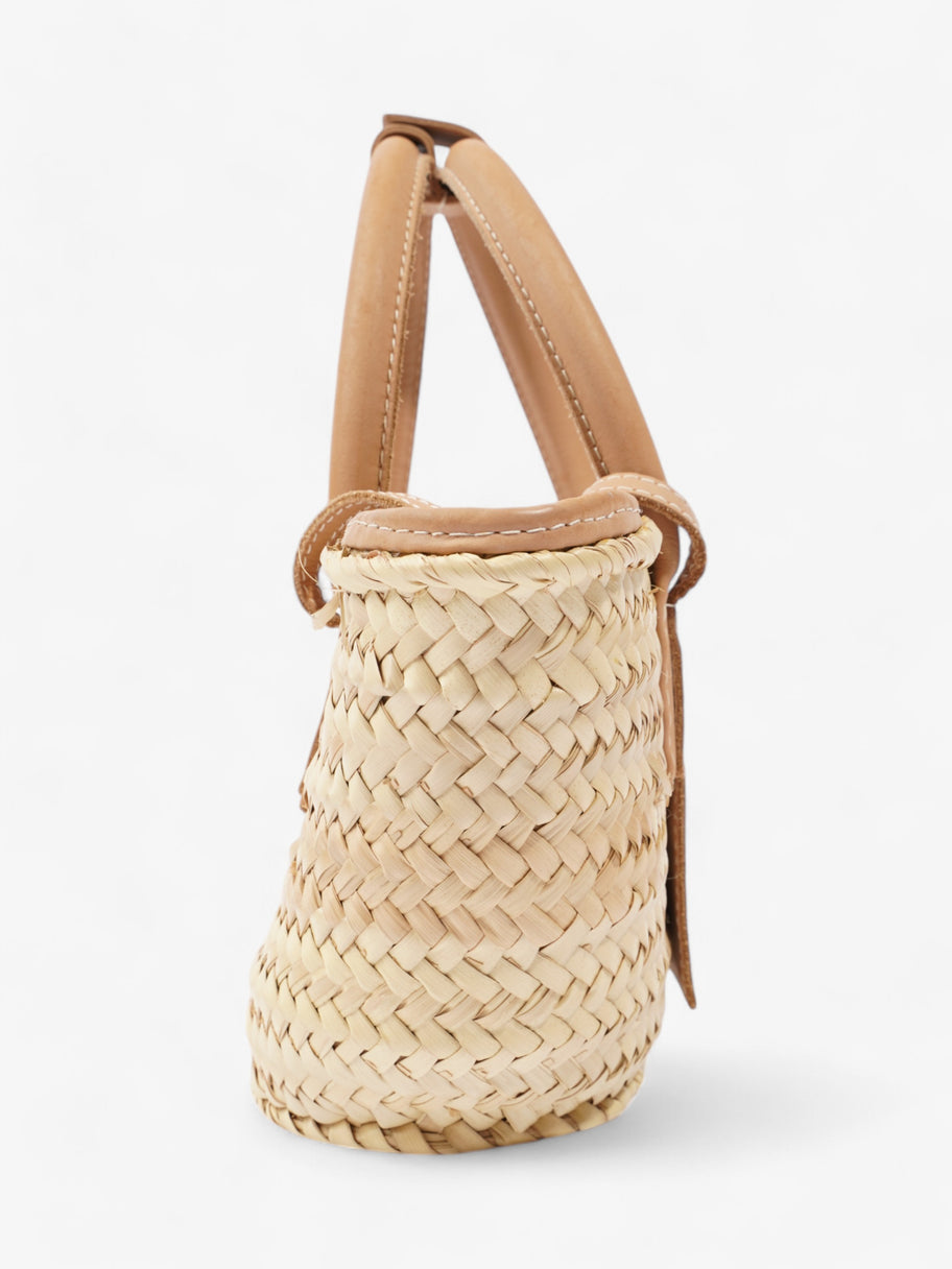 Jacquemus Le Panier Soli Tote Light Brown / Natural Raffia Petit Image 5