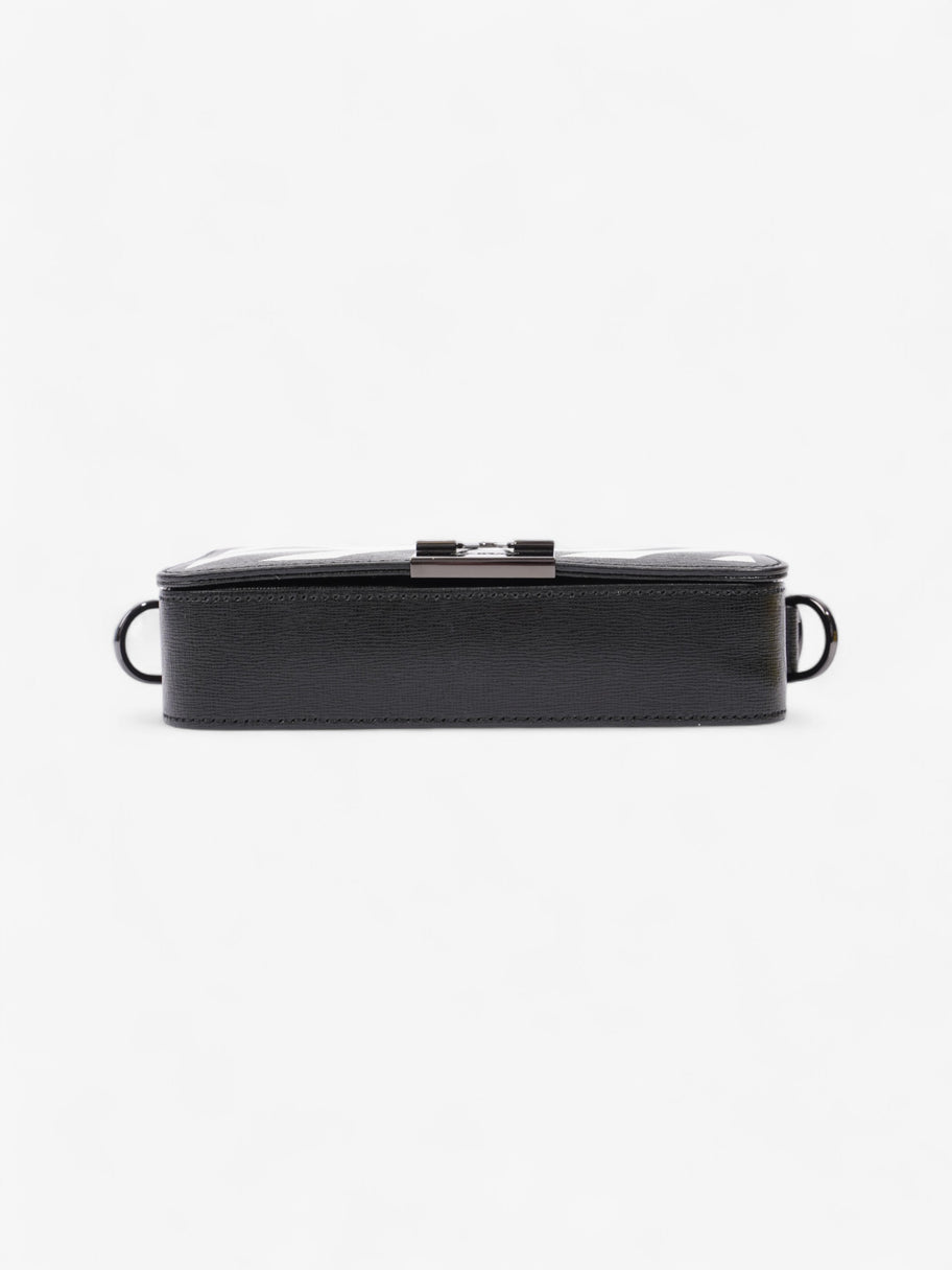 Off White Binder Clip Diag Bag Black / White Leather Image 6