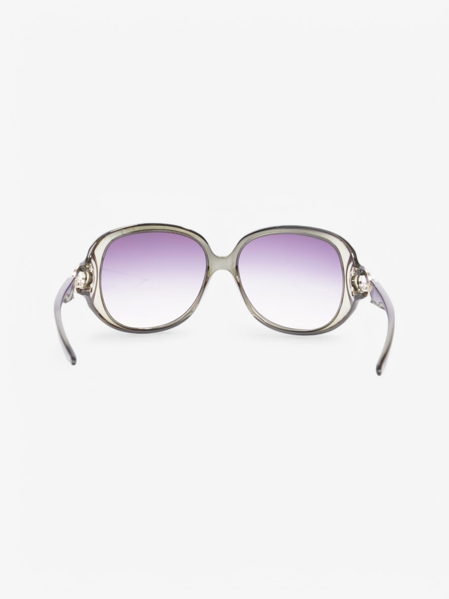 Christian Dior Circle Link Sunglasses Light Green / Silver Acetate 105cm Image 3