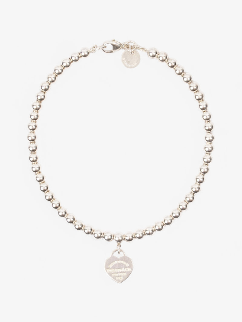  Tiffany and Co Return to Tiffany Heart Tag Bead Bracelet Silver / Tiffany Blue Silver Sterling