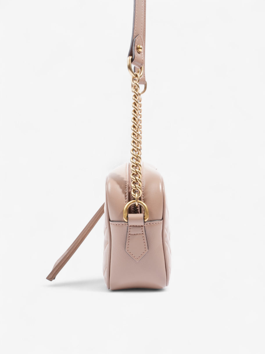 Gucci Marmont Zip Dusty Pink Matelasse Leather Mini Image 3