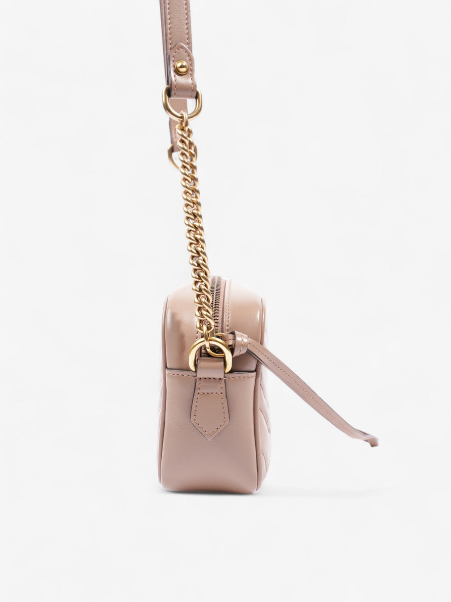 Gucci Marmont Zip Dusty Pink Matelasse Leather Mini Image 5
