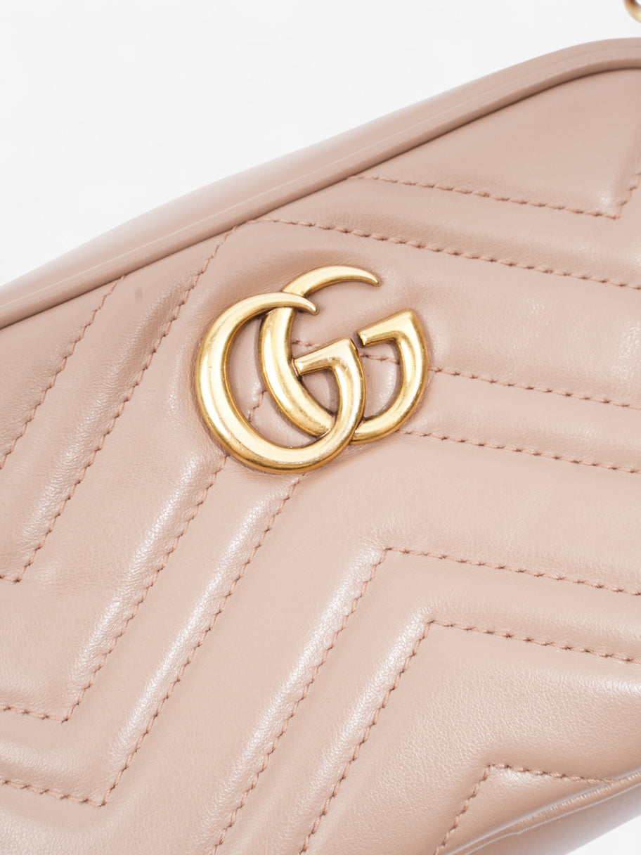 Gucci Marmont Zip Dusty Pink Matelasse Leather Mini Image 7