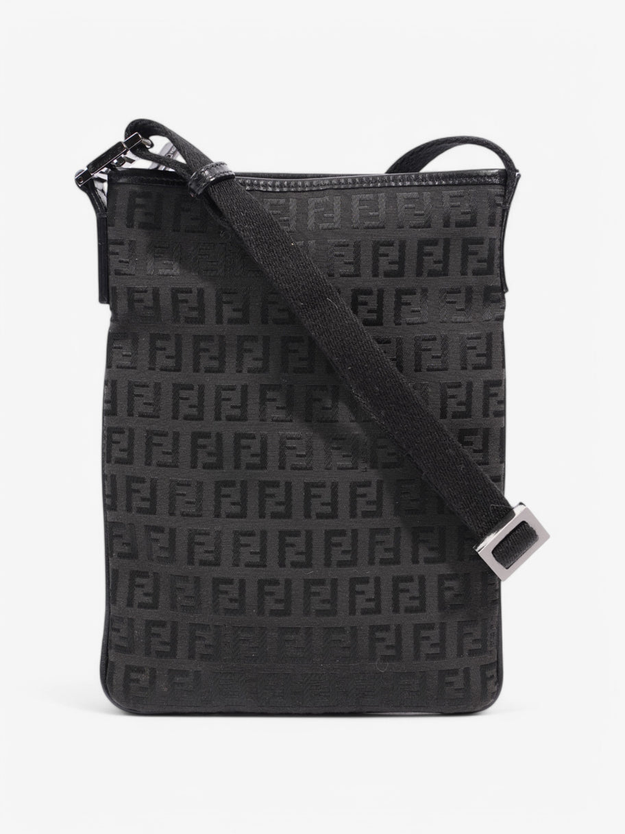 Fendi FF Messenger Bag Black Canvas Image 1