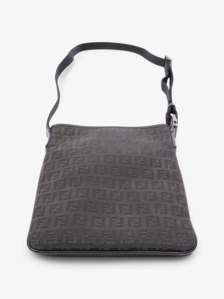 Fendi FF Messenger Bag Black Canvas Image 6