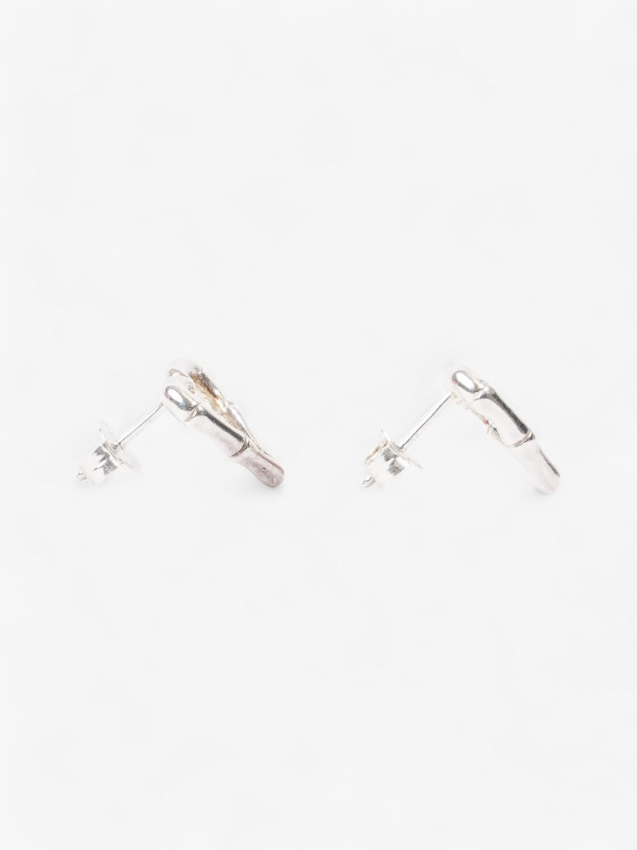 Gucci Bamboo Heart Earrings Silver Silver Sterling Image 2