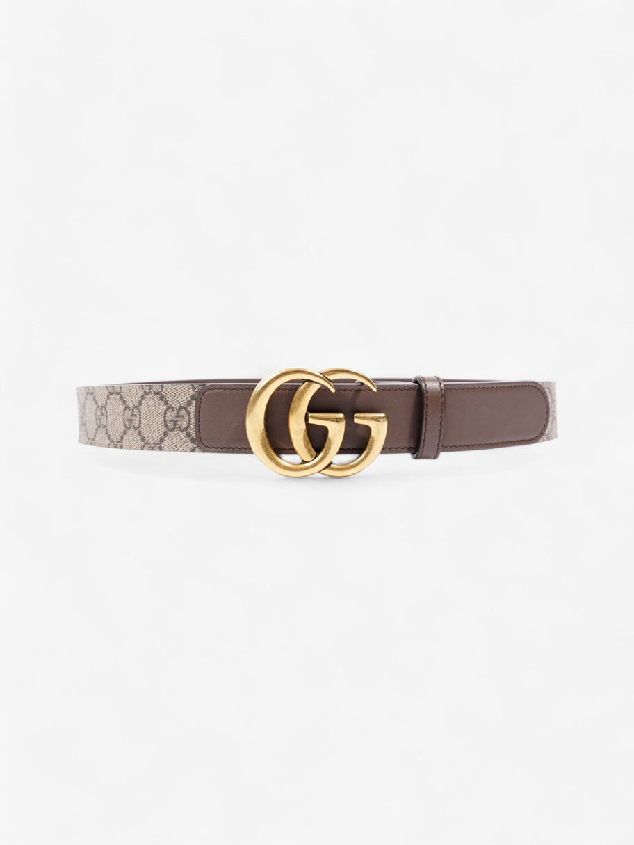 Gucci GG Marmont Belt Gold / GG Supreme Canvas 80cm / 32