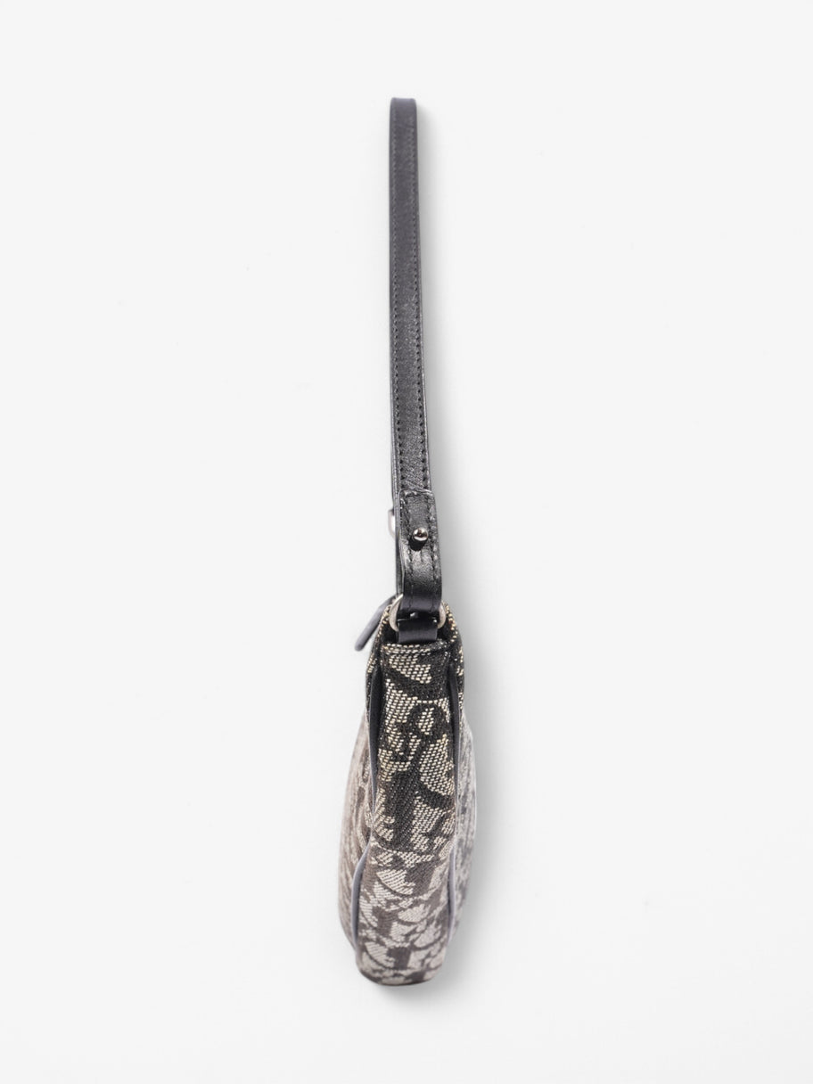 Christian Dior Trotter Saddle Pouch Black Oblique Canvas Image 3