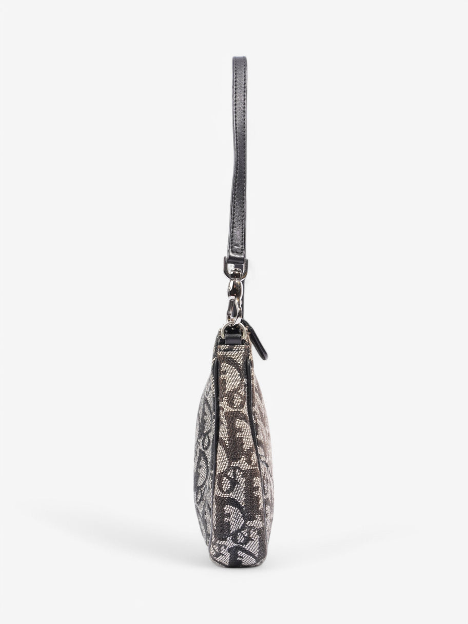 Christian Dior Trotter Saddle Pouch Black Oblique Canvas Image 5