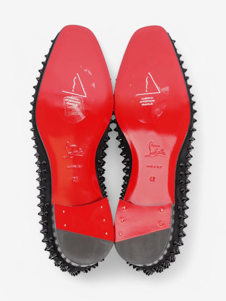 Christian Louboutin Dandelion Spikes Black Suede EU 42 UK 8 Image 7
