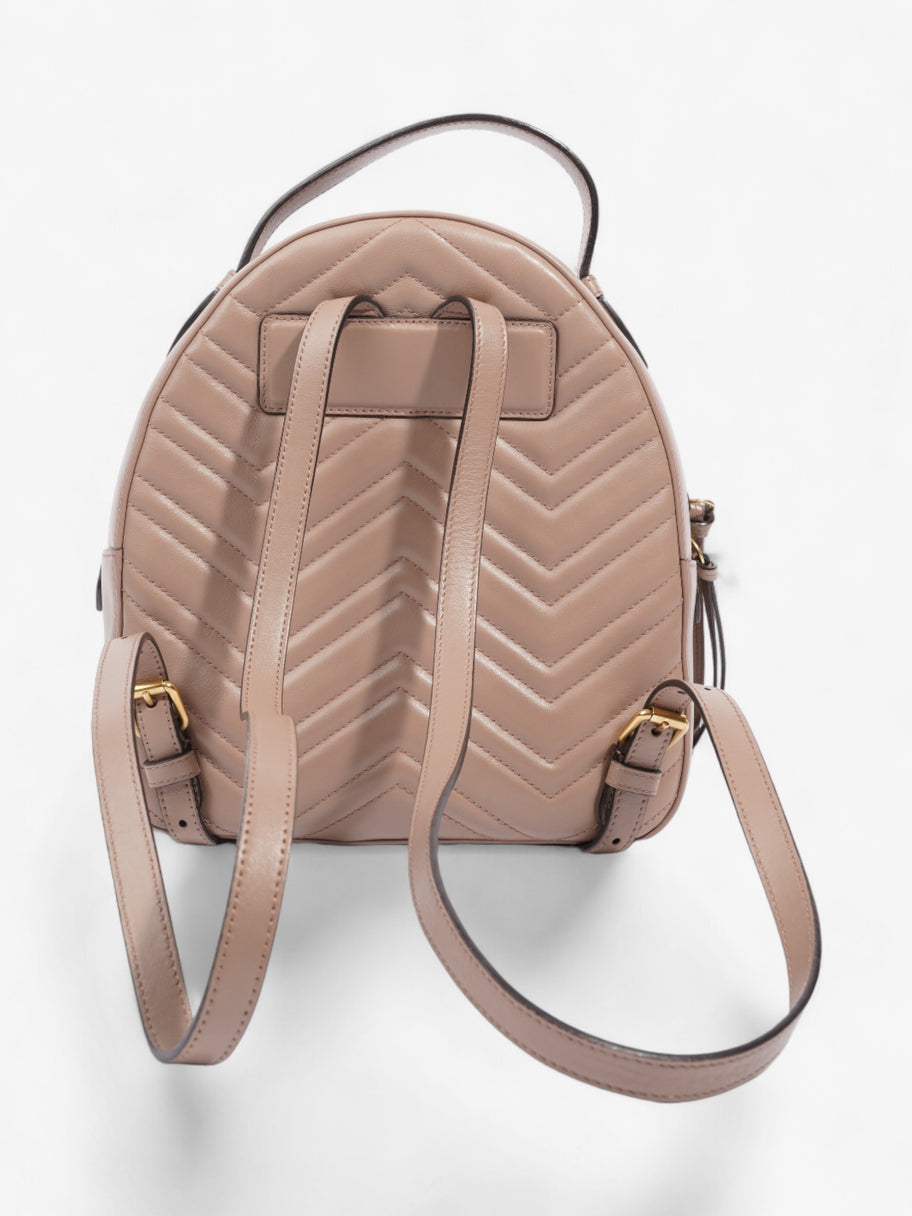 Gucci GG Marmont Backpack Dusty Pink Matelasse Leather Image 4