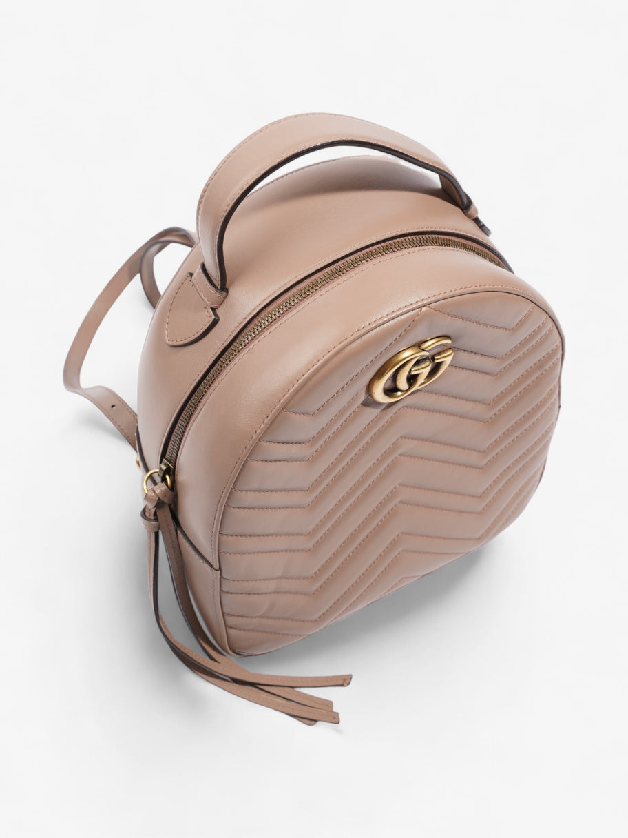 Gucci GG Marmont Backpack Dusty Pink Matelasse Leather Image 7