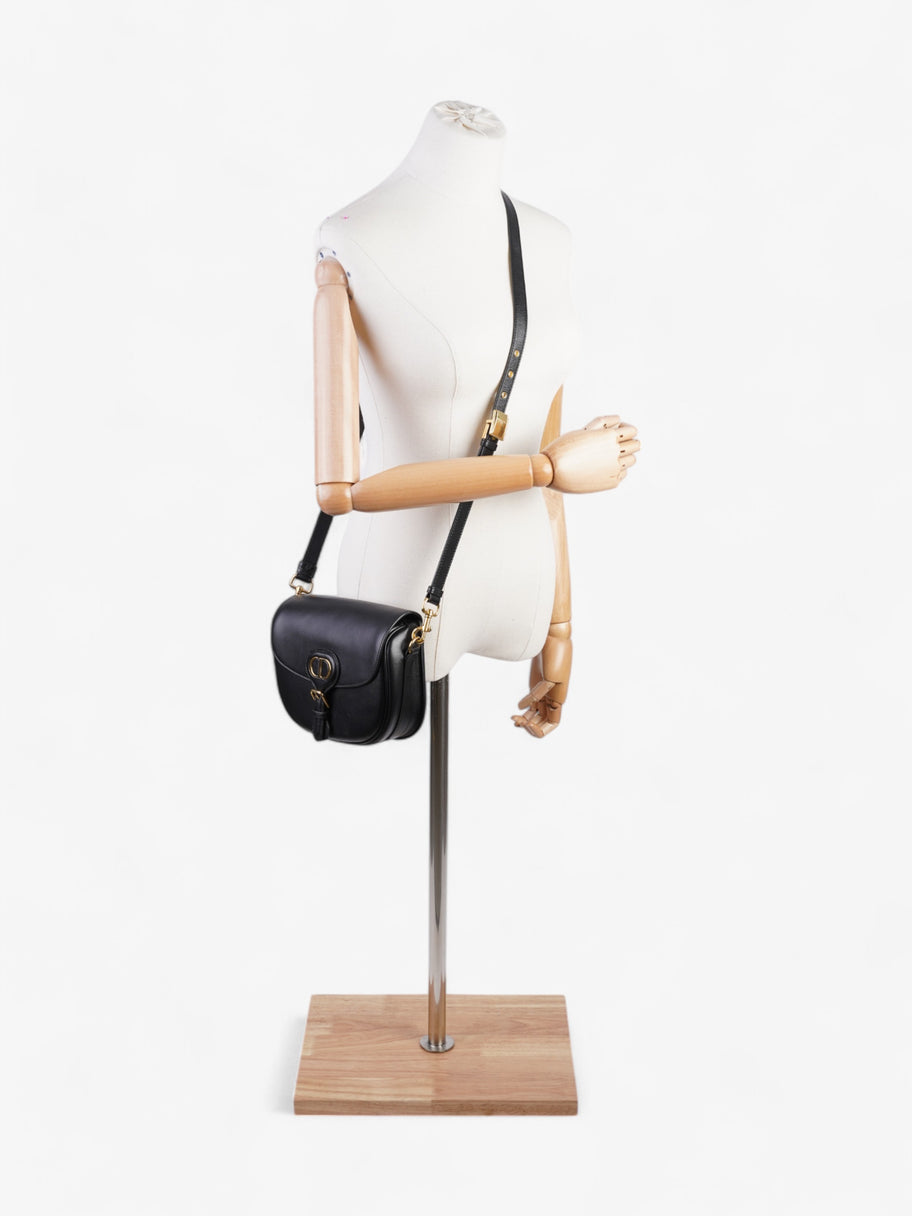 Christian Dior Bobby Flap Black Calfskin Leather Medium Image 2