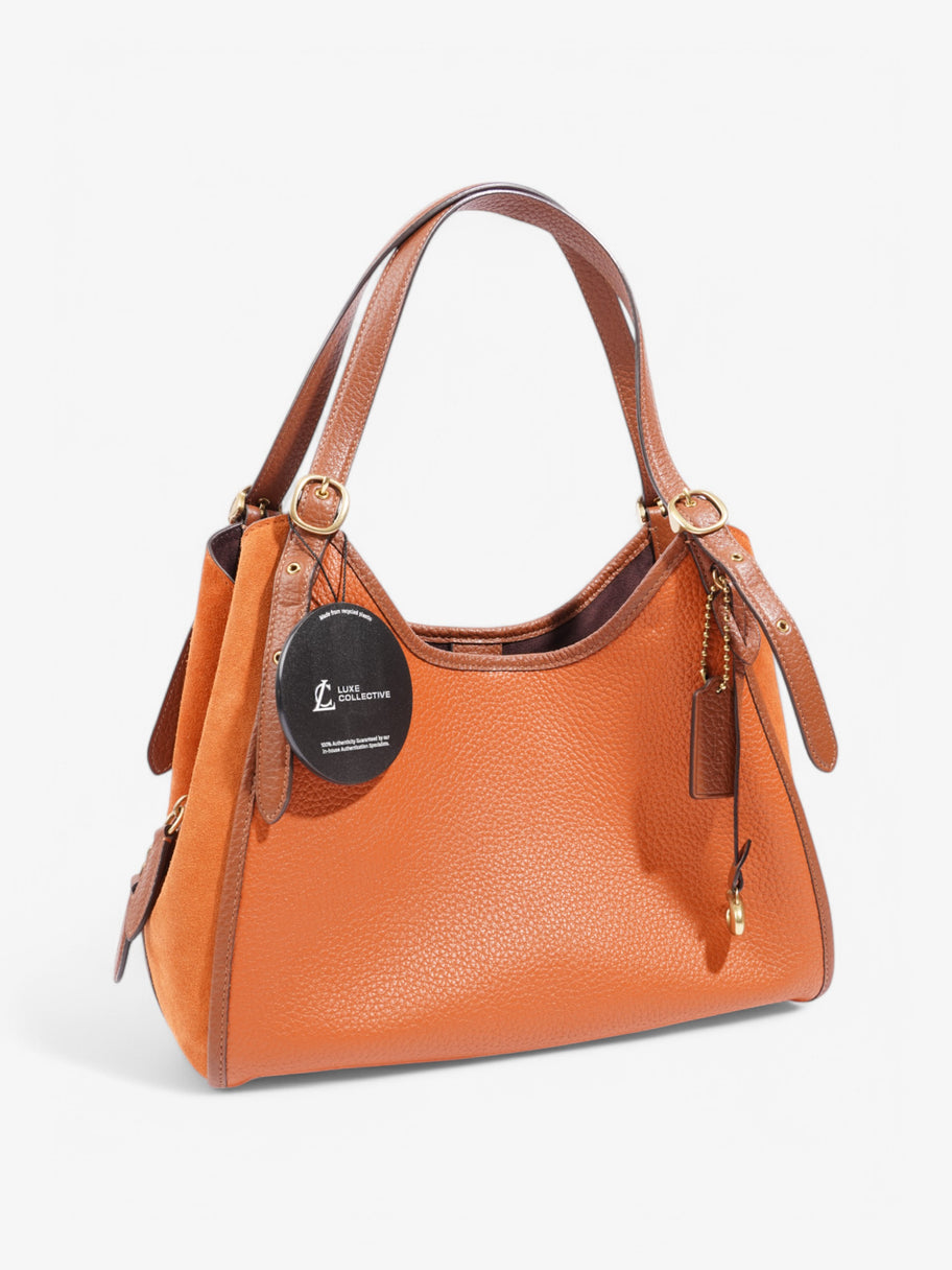 Coach Lori Orange / Brown Leather Image 10