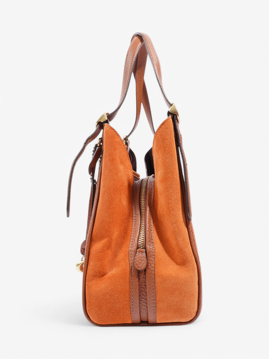 Coach Lori Orange / Brown Leather Image 3