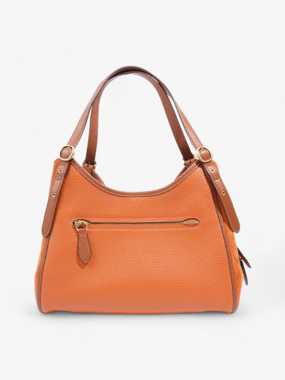 Coach Lori Orange / Brown Leather Image 4