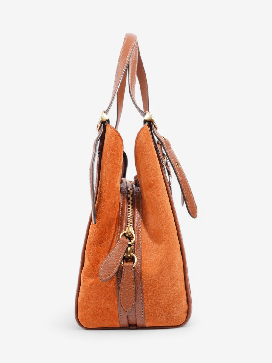 Coach Lori Orange / Brown Leather Image 5