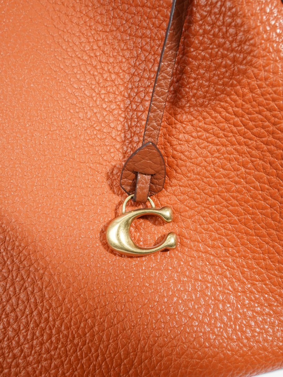 Coach Lori Orange / Brown Leather Image 7