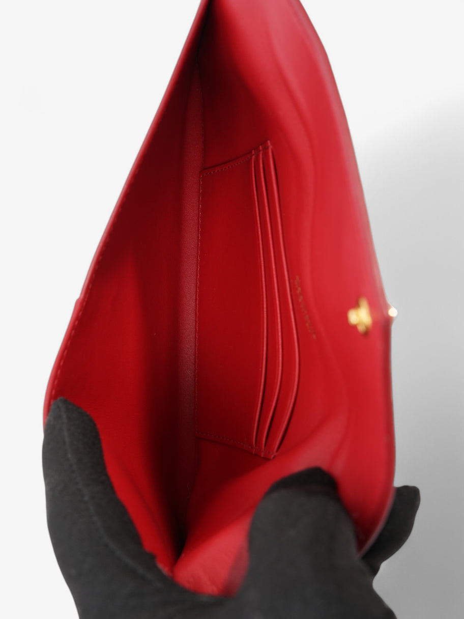 Prada Envelope Wristlet Red Saffiano Leather Image 9