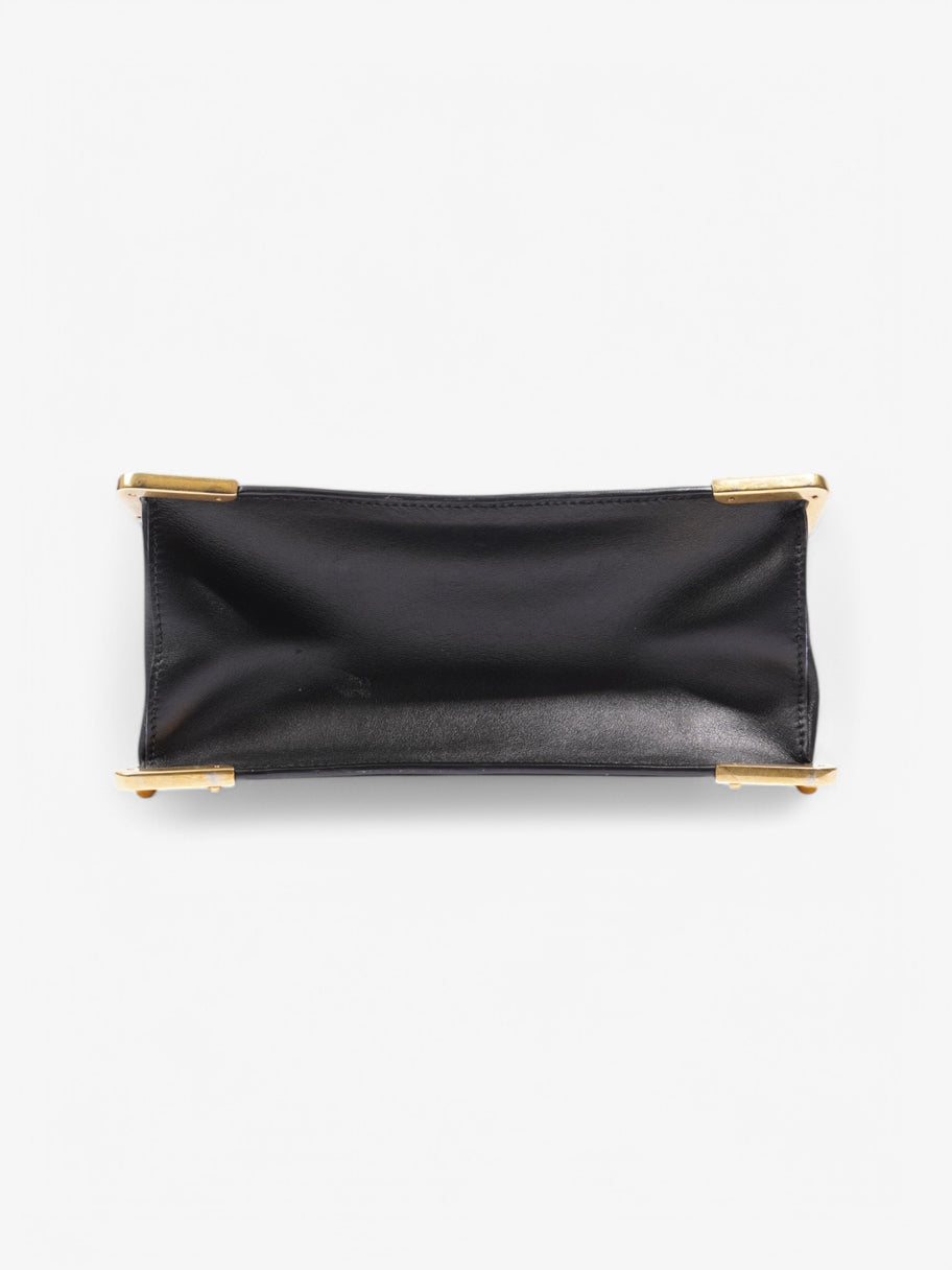 Prada Flap Bag Black / Gold Saffiano Leather Image 6