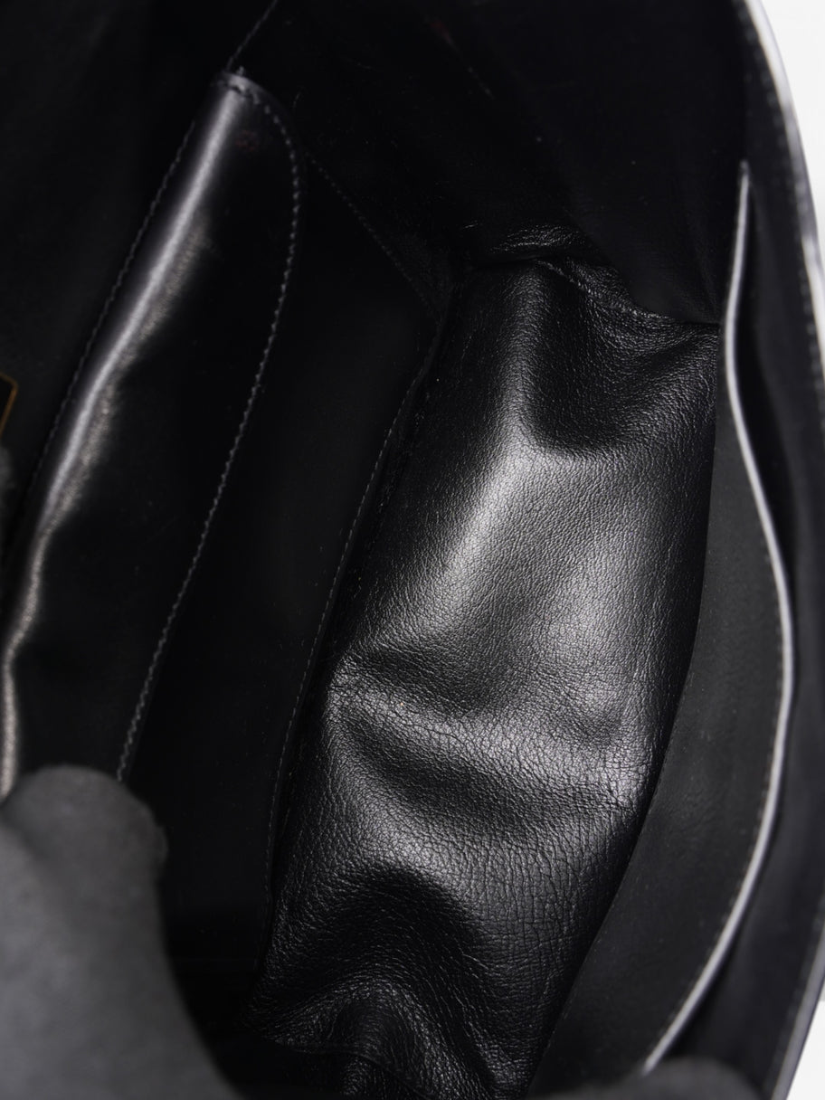 Prada Flap Bag Black / Gold Saffiano Leather Image 8