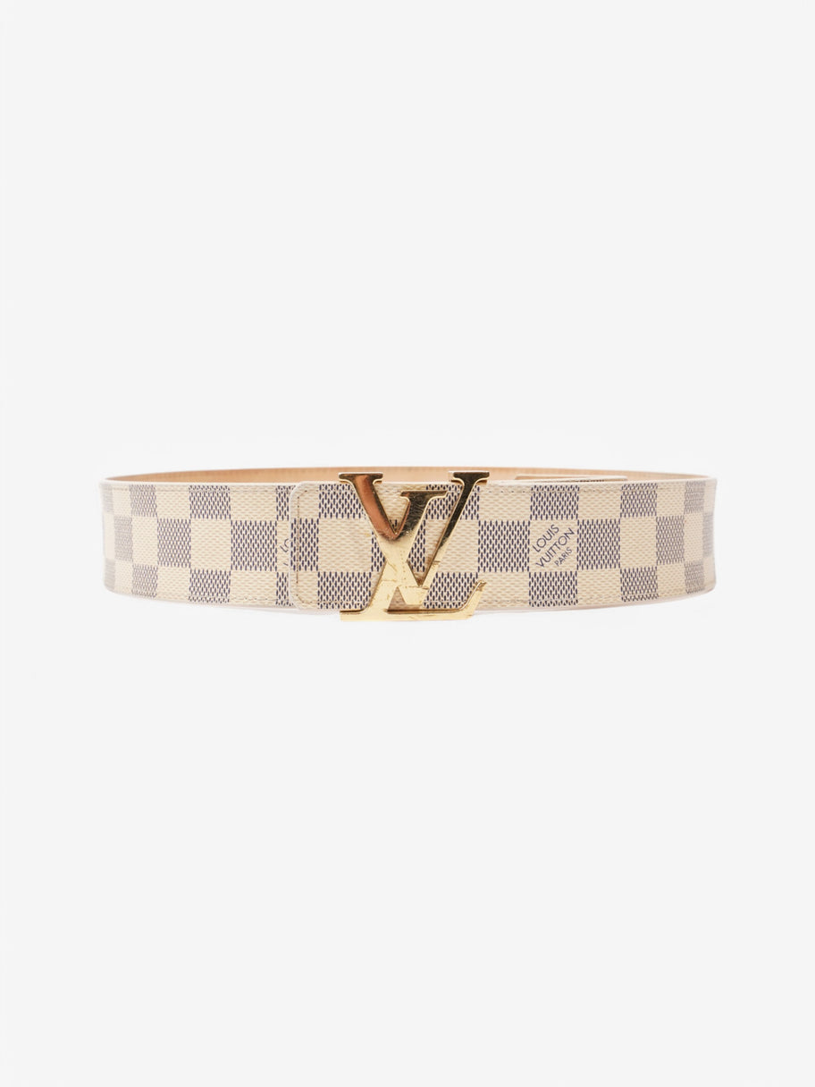 Louis Vuitton LV Initials Belt Damier Azur / Gold Coated Canvas 80cm / 32