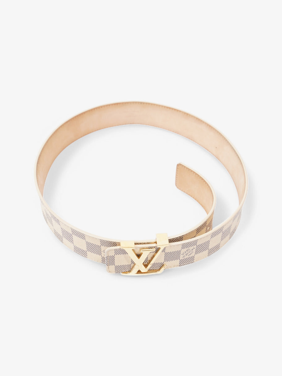 Louis Vuitton LV Initials Belt Damier Azur / Gold Coated Canvas 80cm / 32