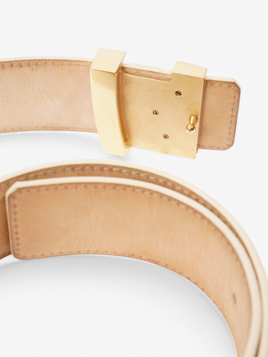 Louis Vuitton LV Initials Belt Damier Azur / Gold Coated Canvas 80cm / 32