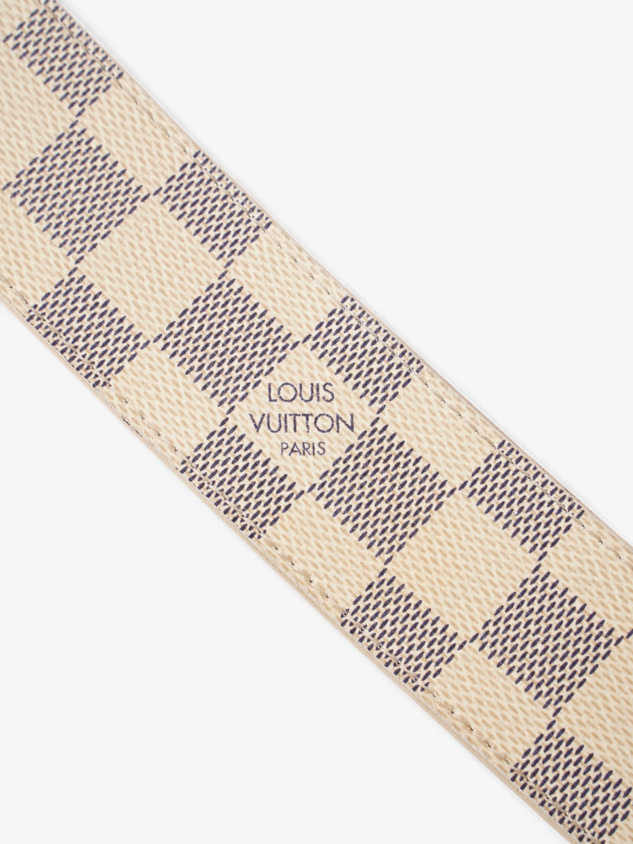 Louis Vuitton LV Initials Belt Damier Azur / Gold Coated Canvas 80cm / 32
