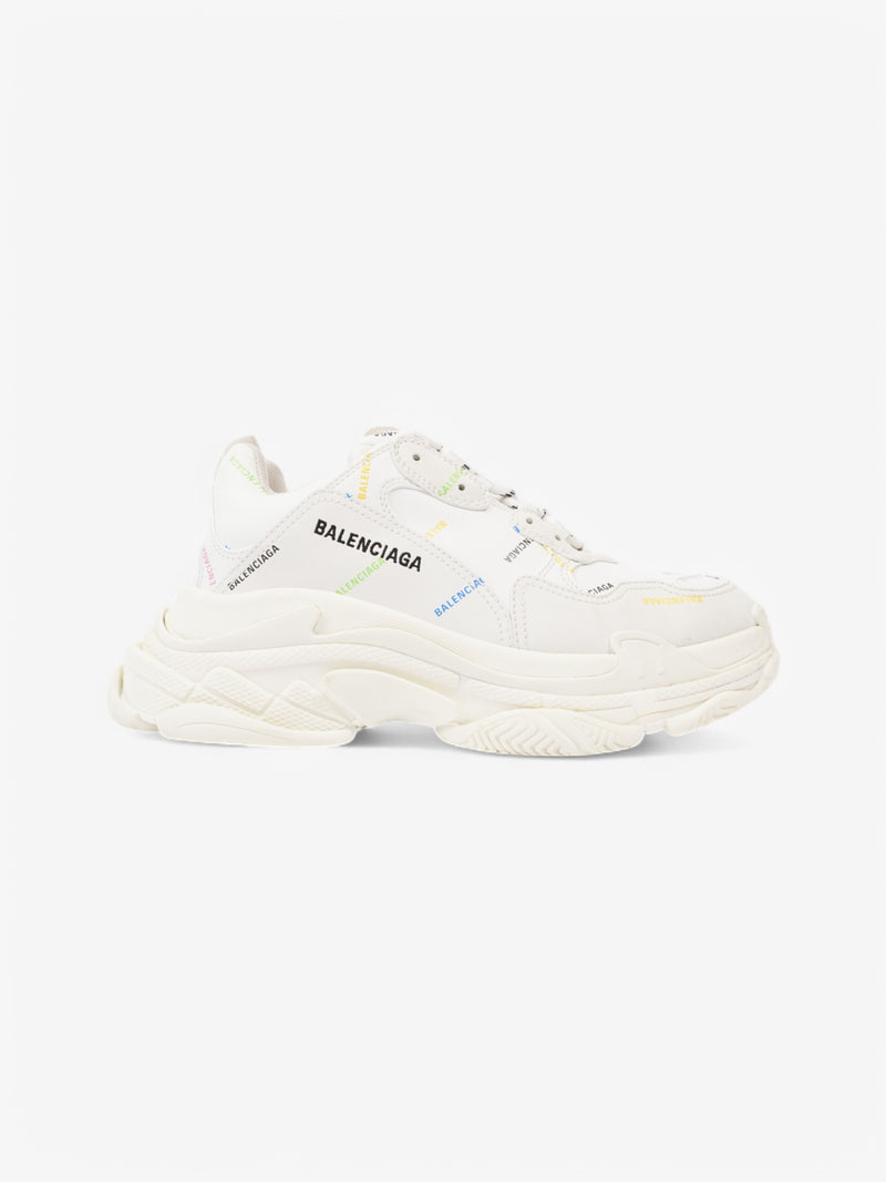  Balenciaga Triple S White / Multicolour Faux Leather EU 41 UK 7