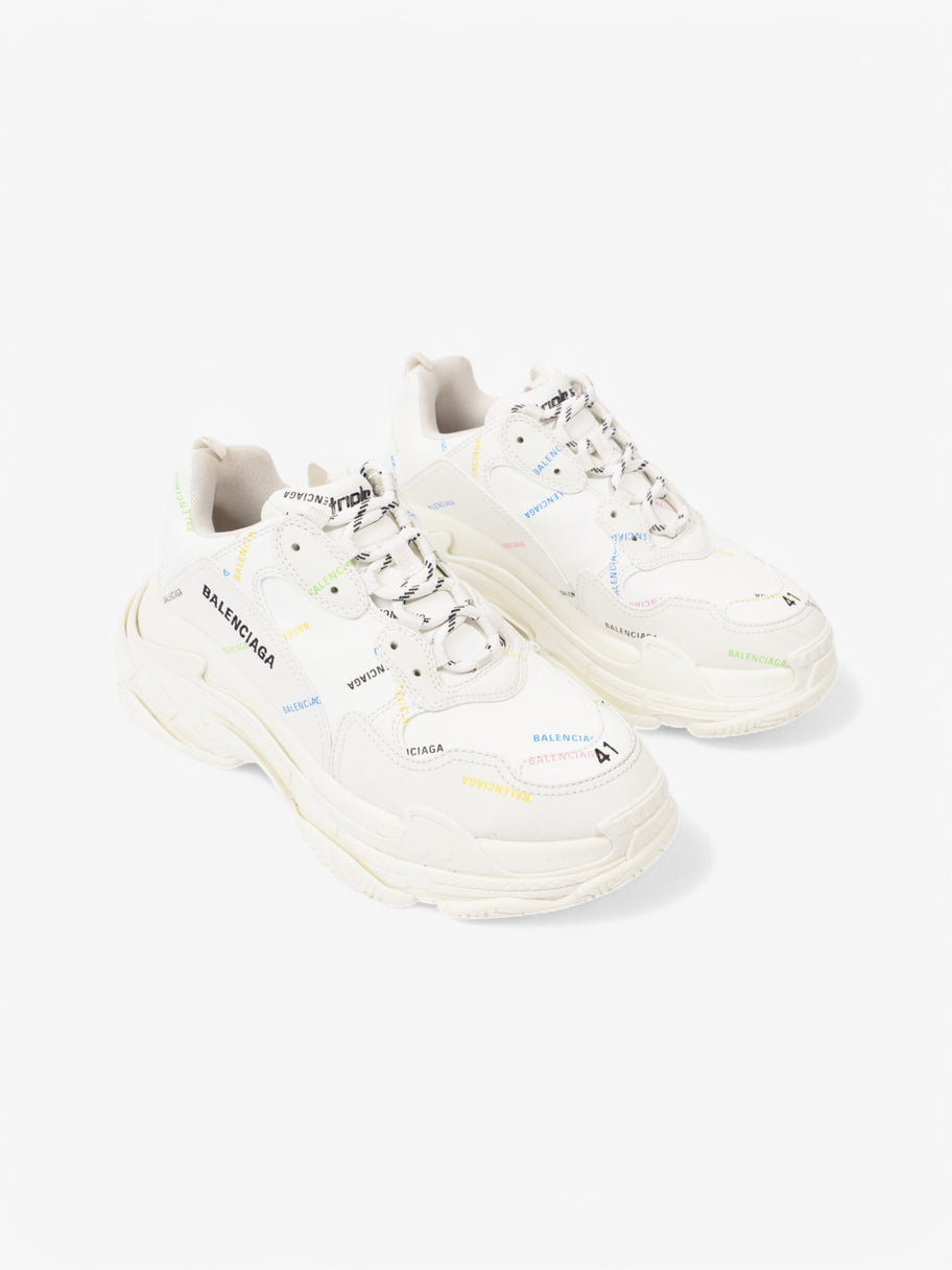Balenciaga Triple S White / Multicolour Faux Leather EU 41 UK 7 Image 2
