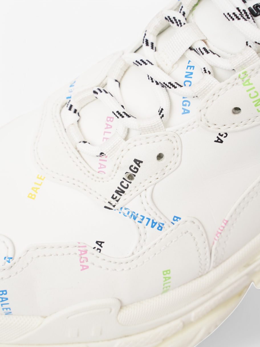 Balenciaga Triple S White / Multicolour Faux Leather EU 41 UK 7 Image 9