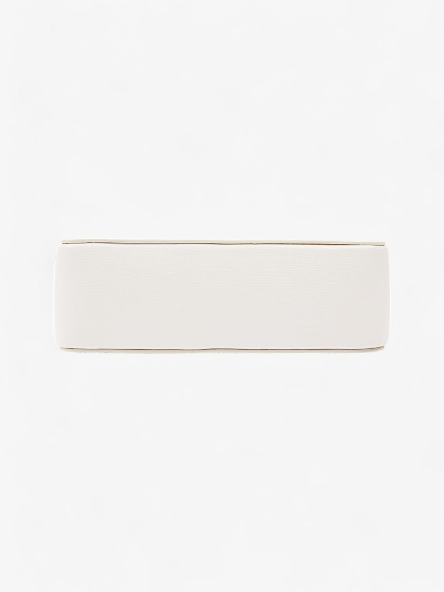 Off White Diag Clip Bag White / Black Leather Image 6