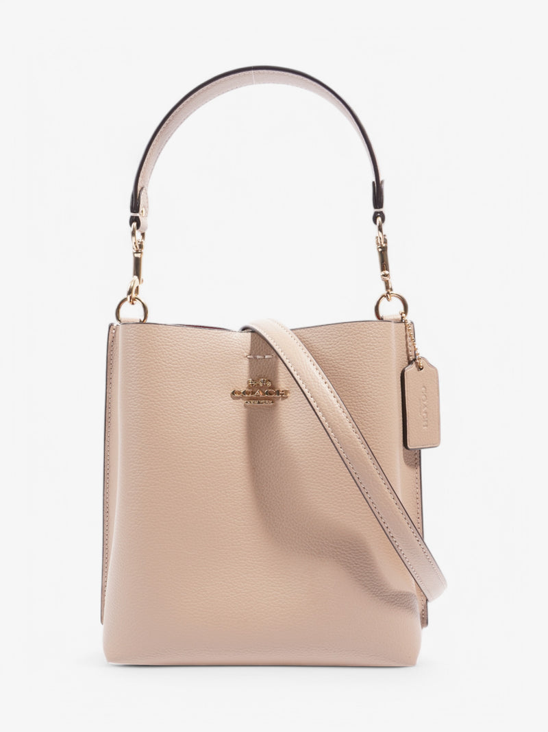  Coach Mollie Bucket Bag Taupe Leather 22cm