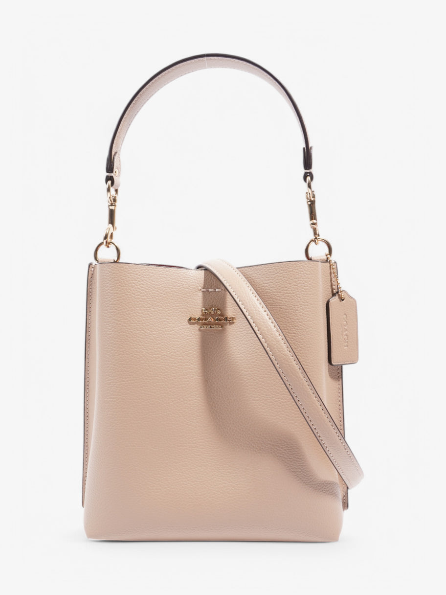 Coach Mollie Bucket Bag Taupe Leather 22cm Image 1