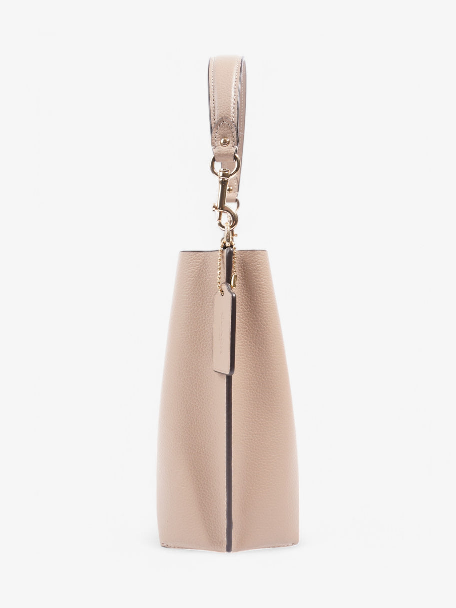 Coach Mollie Bucket Bag Taupe Leather 22cm Image 3