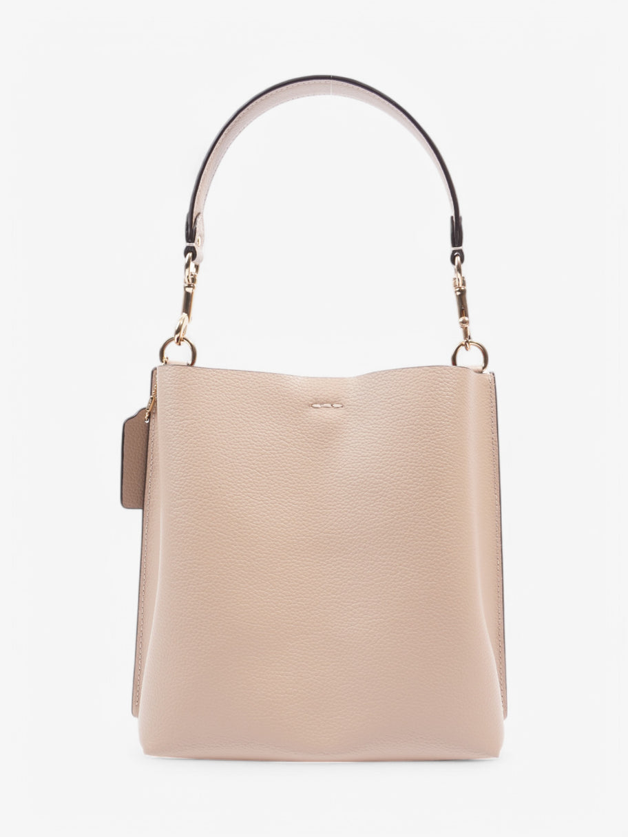 Coach Mollie Bucket Bag Taupe Leather 22cm Image 4