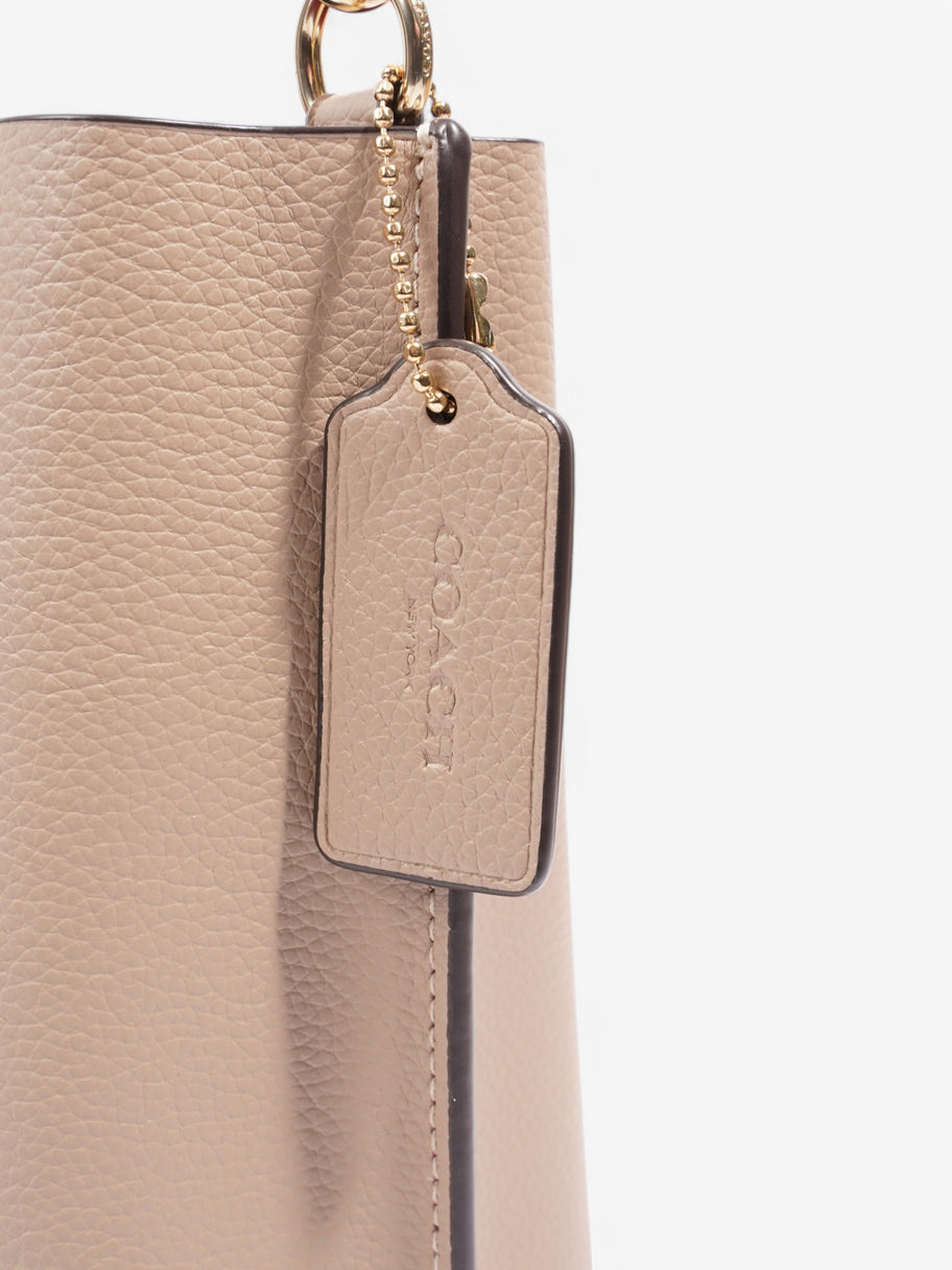 Coach Mollie Bucket Bag Taupe Leather 22cm Image 7