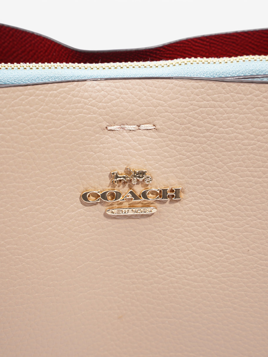 Coach Mollie Bucket Bag Taupe Leather 22cm Image 8