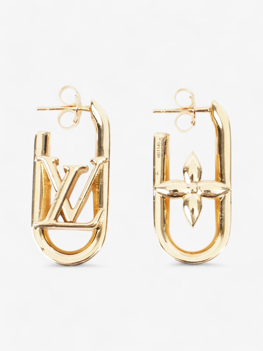 Louis Vuitton My LV Chain Earrings Gold Brass Image 1