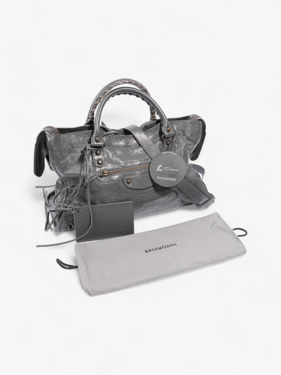 Balenciaga Le City Volcanic Rock Lambskin Leather Medium Image 9