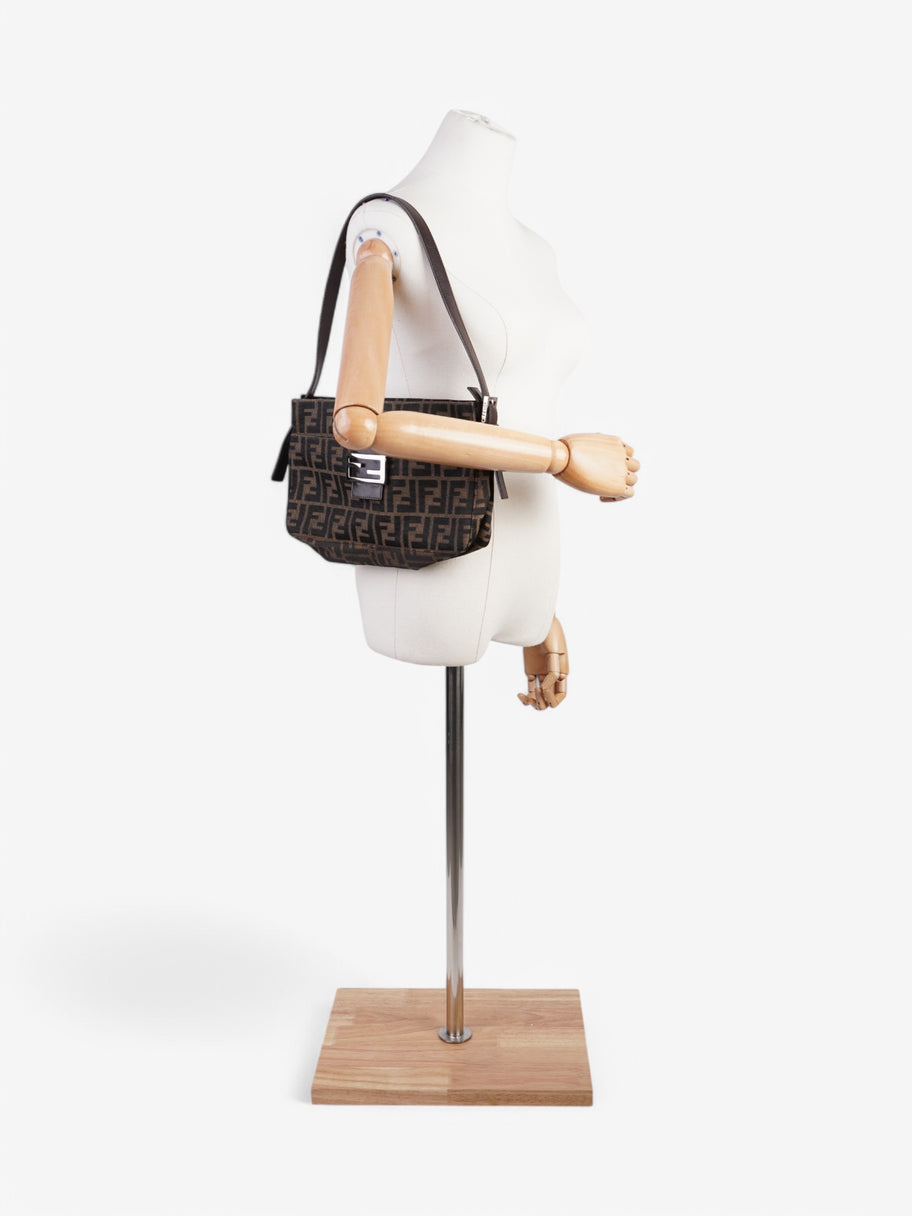 Fendi Shoulder Bag Brown Canvas Image 2