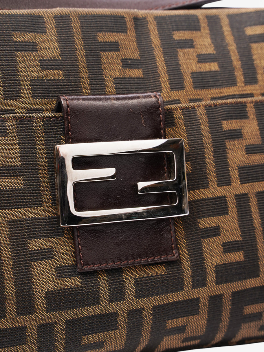 Fendi Shoulder Bag Brown Canvas Image 7