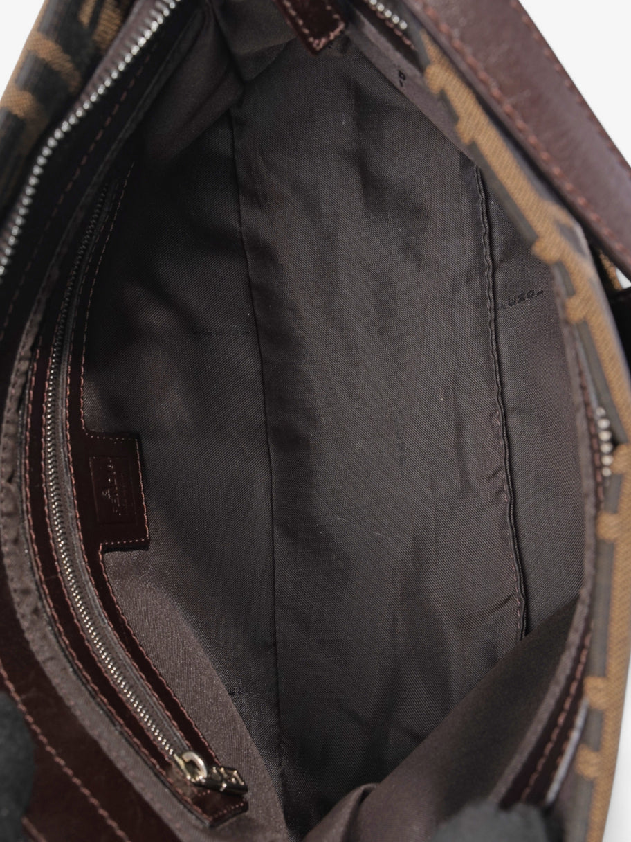 Fendi Shoulder Bag Brown Canvas Image 8