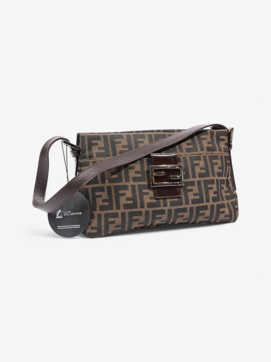 Fendi Shoulder Bag Brown Canvas Image 9