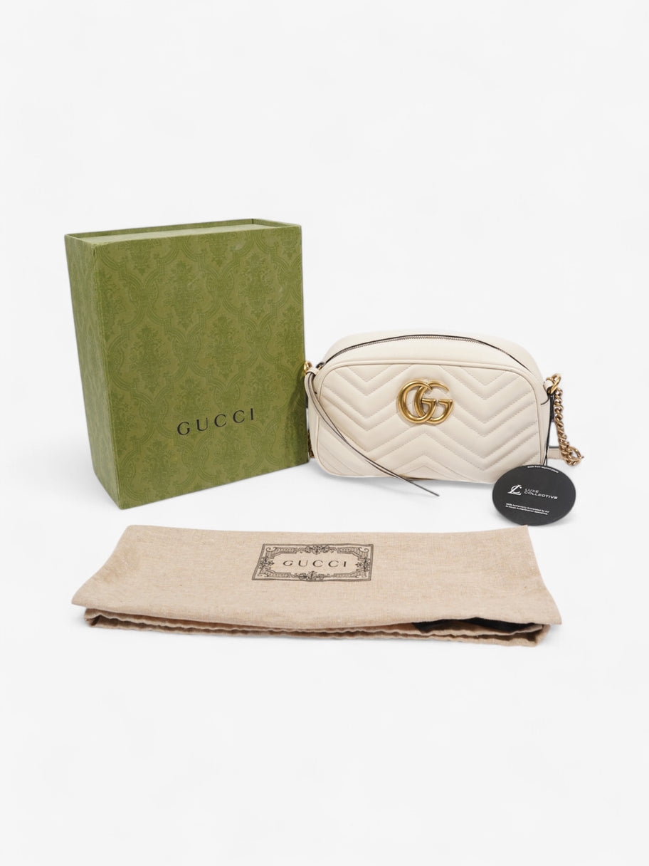 Gucci GG Marmont White Matelasse Leather Small Image 12