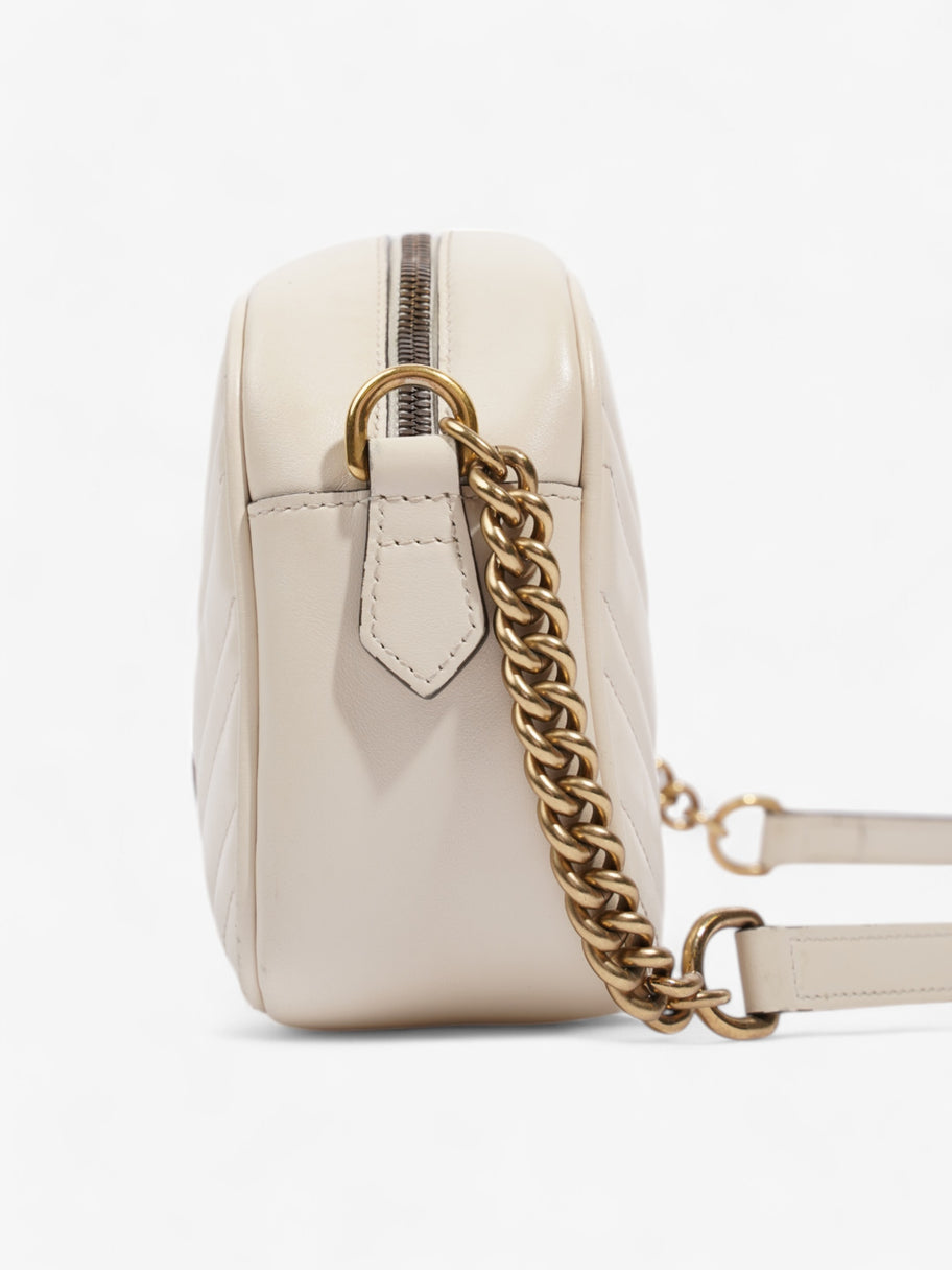 Gucci GG Marmont White Matelasse Leather Small Image 3
