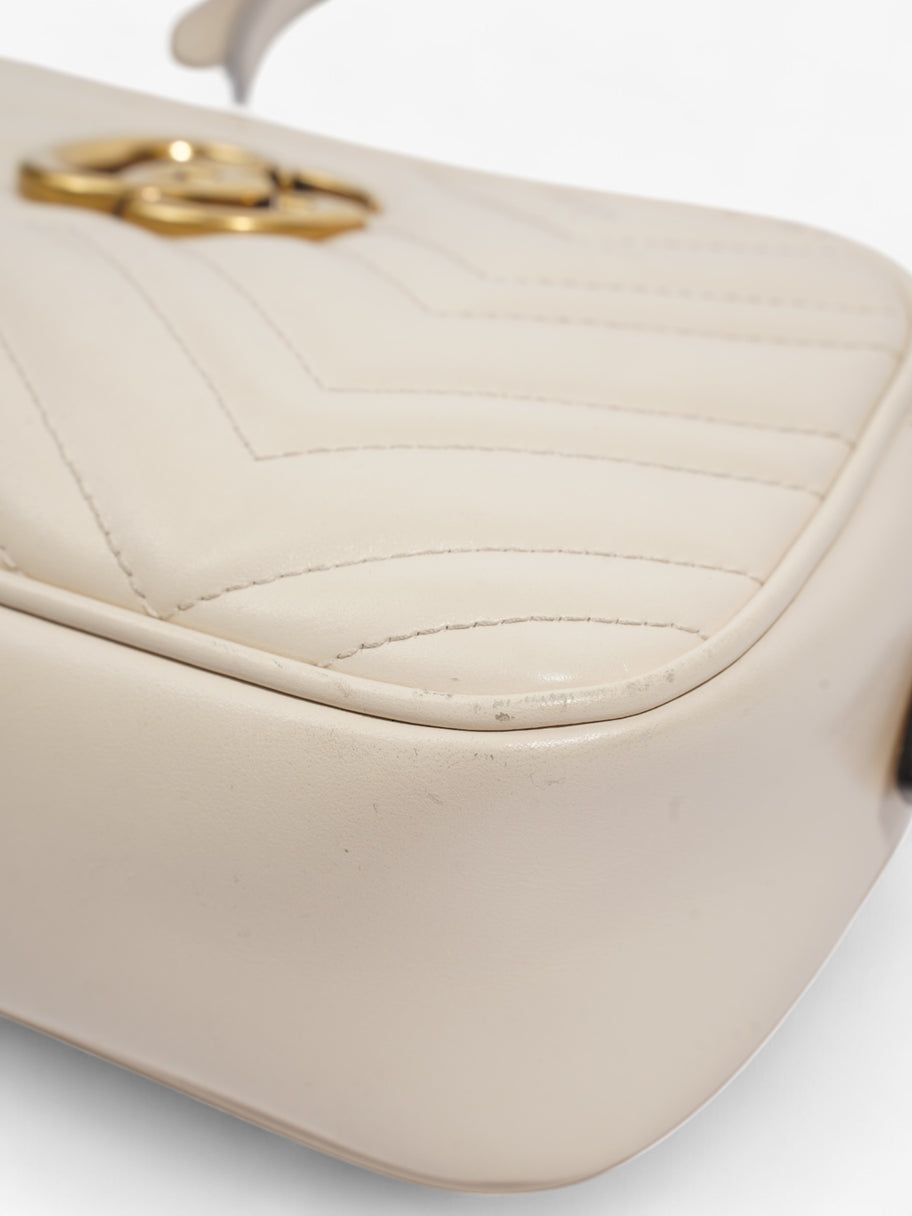 Gucci GG Marmont White Matelasse Leather Small Image 7