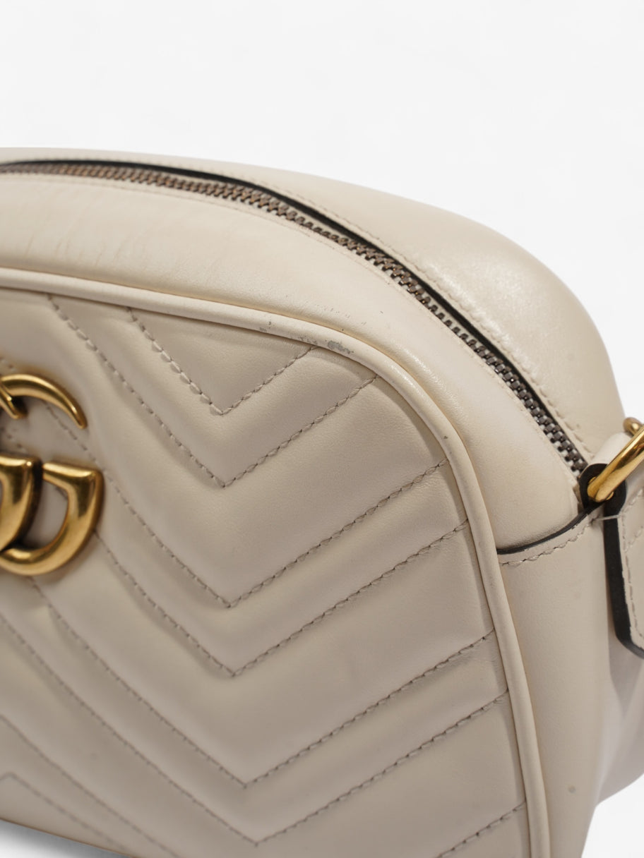 Gucci GG Marmont White Matelasse Leather Small Image 8
